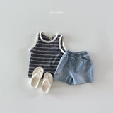 ［Bonito］Double stripe sleeveless