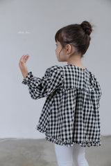 ［bebenine］Lucy Check Blouse