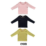 ［con］Stitch rib tee