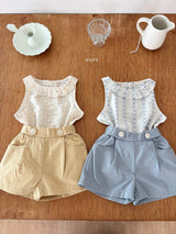 ［ohho］Ette collar sleeveless blouse