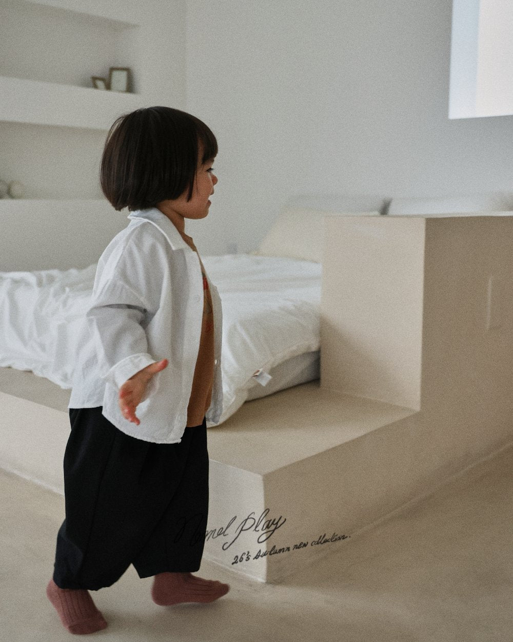 ［normalplay］Tuck Cotton Pants