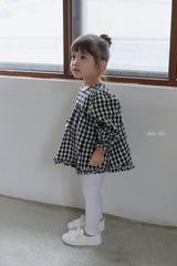 ［bebenine］Lucy Check Blouse