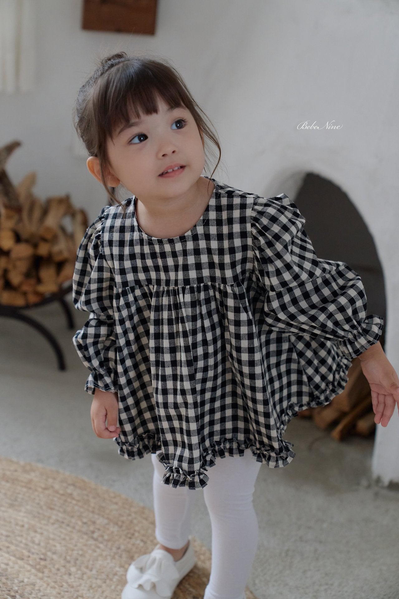 ［bebenine］Lucy Check Blouse