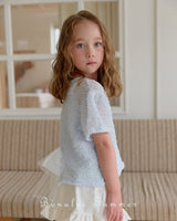 ［Bonaloi］Bubble ribbon blouse