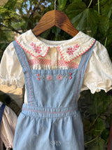 ［OREN］Soleil denim short overalls