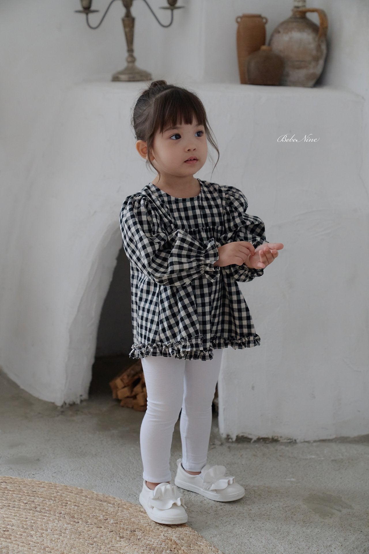 ［bebenine］Lucy Check Blouse