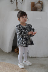 ［bebenine］Lucy Check Blouse