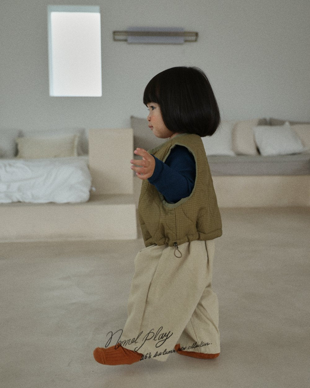 ［normalplay］Tuck Cotton Pants