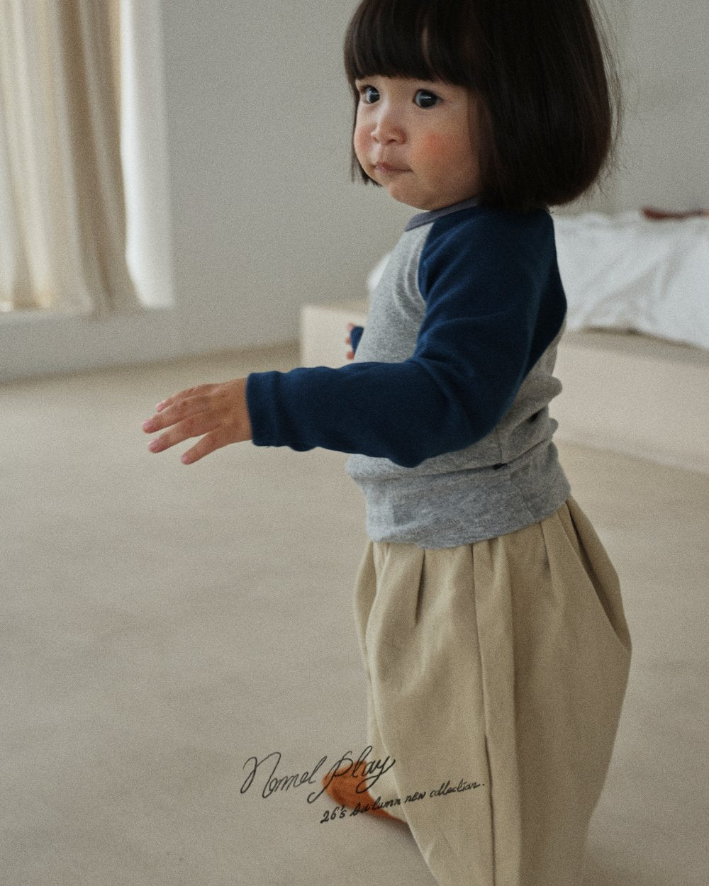 ［normalplay］Tuck Cotton Pants