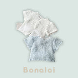 ［Bonaloi］Bubble ribbon blouse