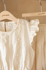 ［perrobebe］Mila frill Setup (cream)