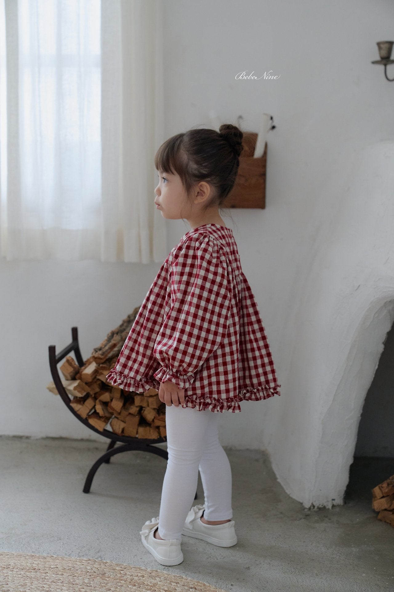 ［bebenine］Lucy Check Blouse
