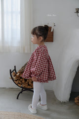 ［bebenine］Lucy Check Blouse