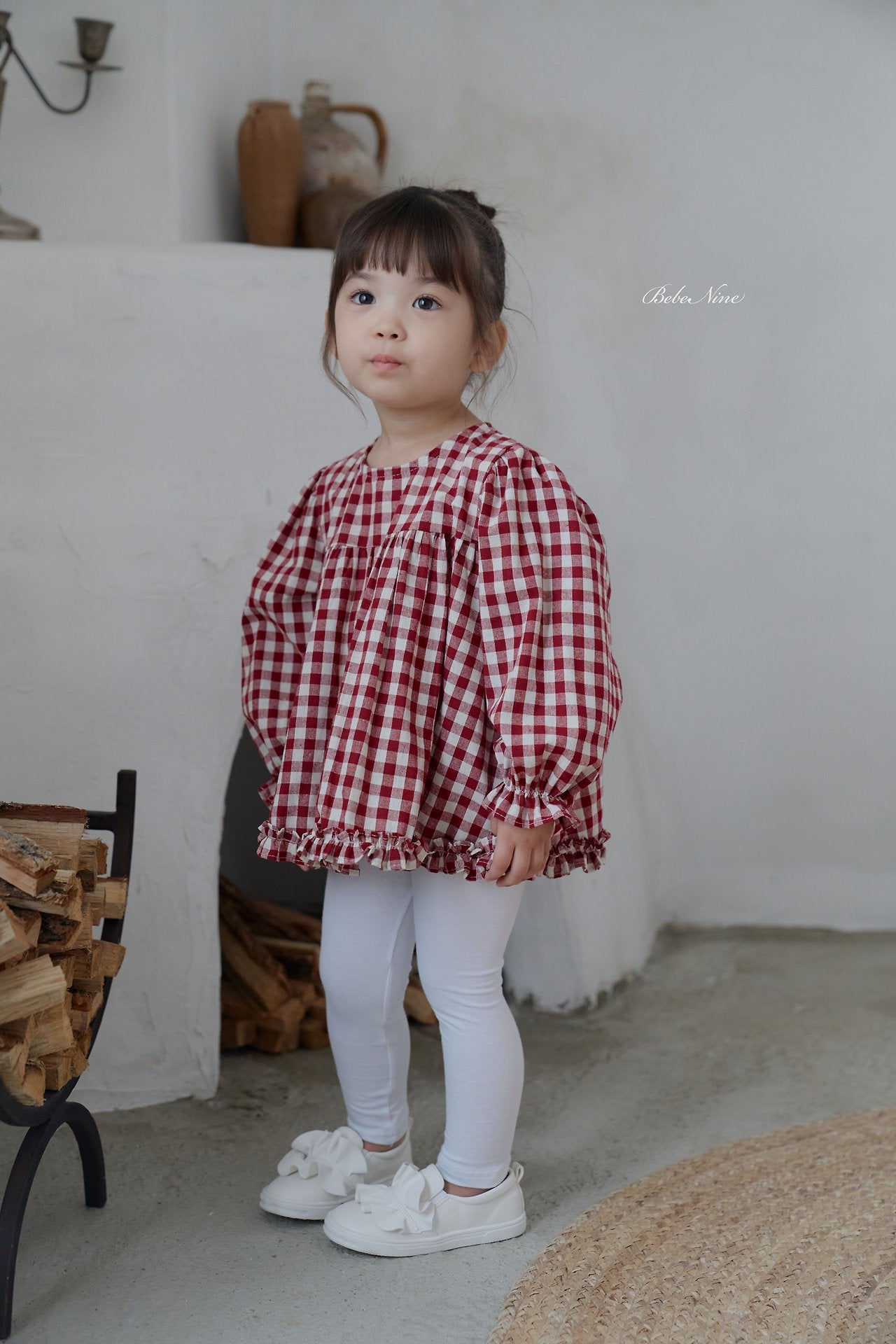 ［bebenine］Lucy Check Blouse