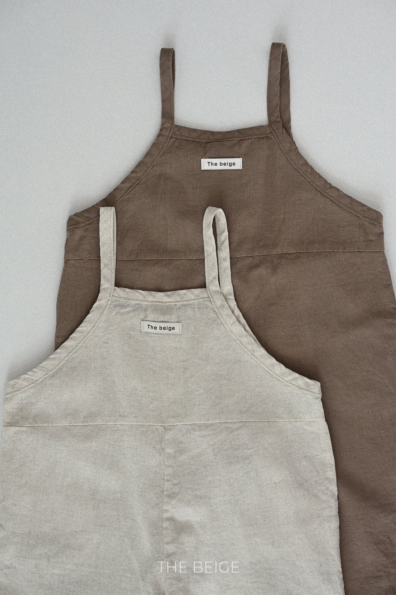 ［The beige］Binding overalls
