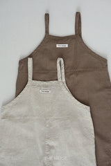 ［The beige］Binding overalls