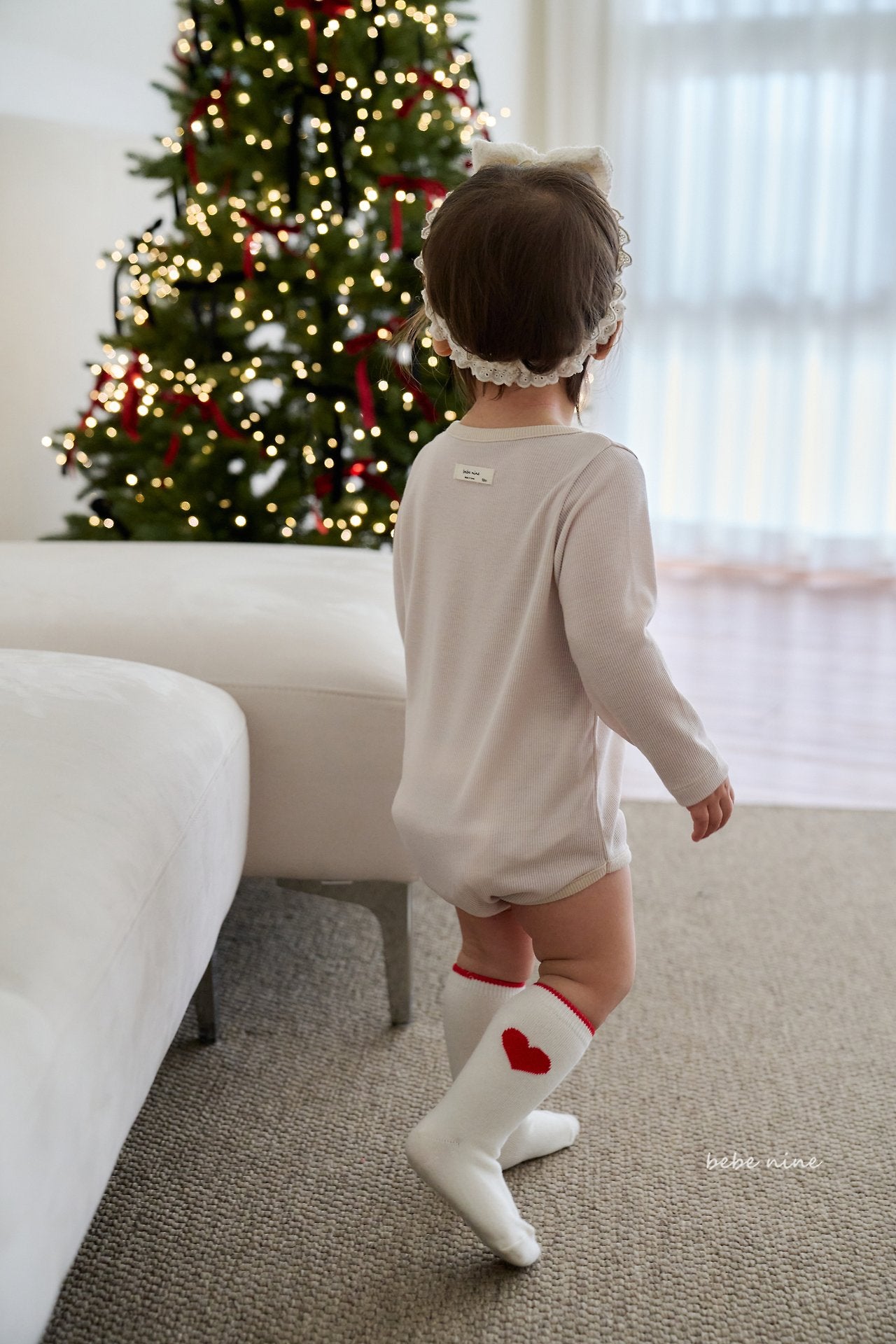 ［bebenine］Nine Heart Knee Socks Set