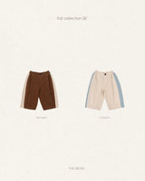 ［The beige］Side-Seam Corduroy Pants