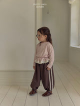 ［LINDO］Tutu lace jogger pants