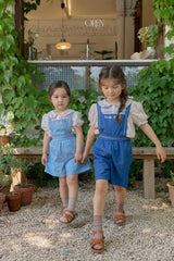 ［OREN］Soleil denim short overalls