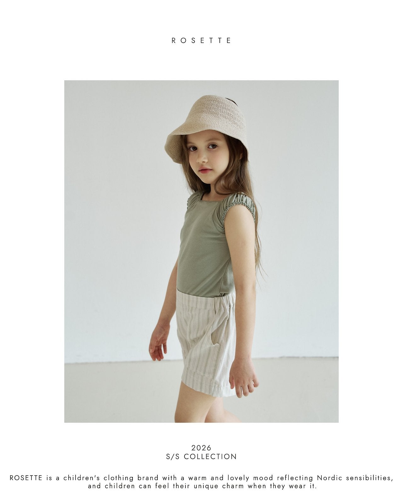 ［ROSETTE］Eden stripe short pants