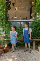 ［OREN］Soleil denim short overalls