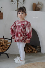 ［bebenine］Lucy Check Blouse
