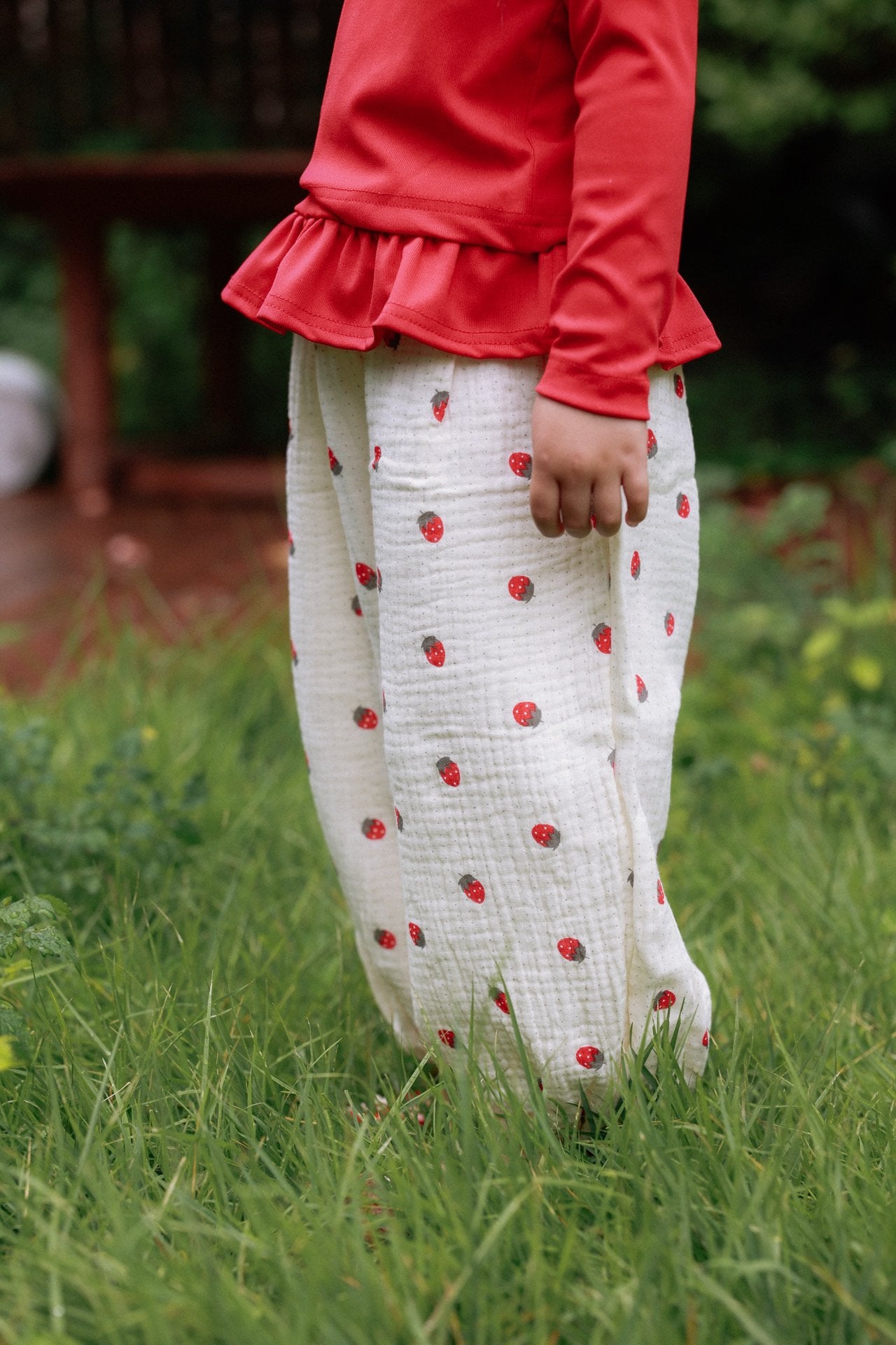 ［azalea］Gauze sausage pants