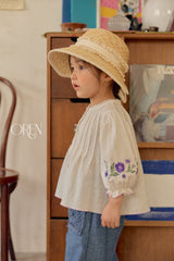 ［OREN］Calina lace rattan hat