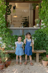 ［OREN］Soleil denim short overalls