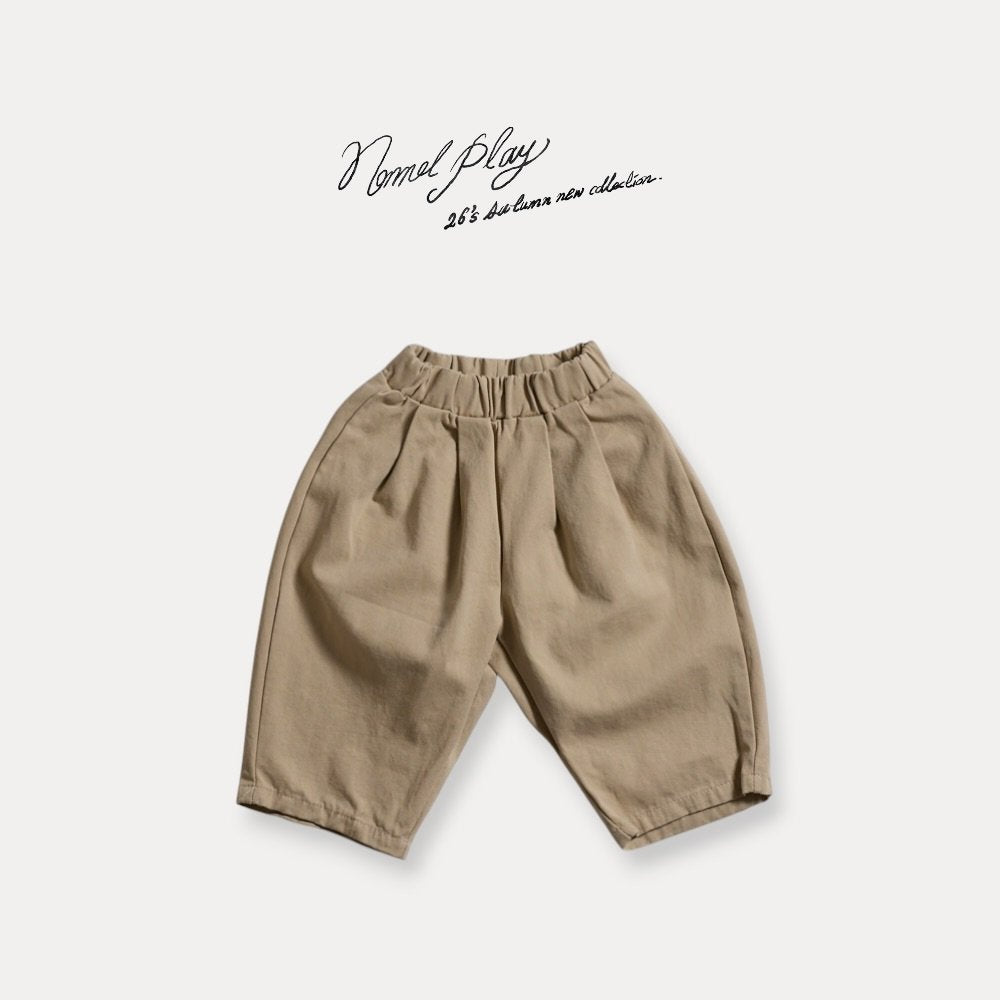 ［normalplay］Tuck Cotton Pants