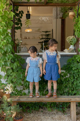 ［OREN］Soleil denim short overalls