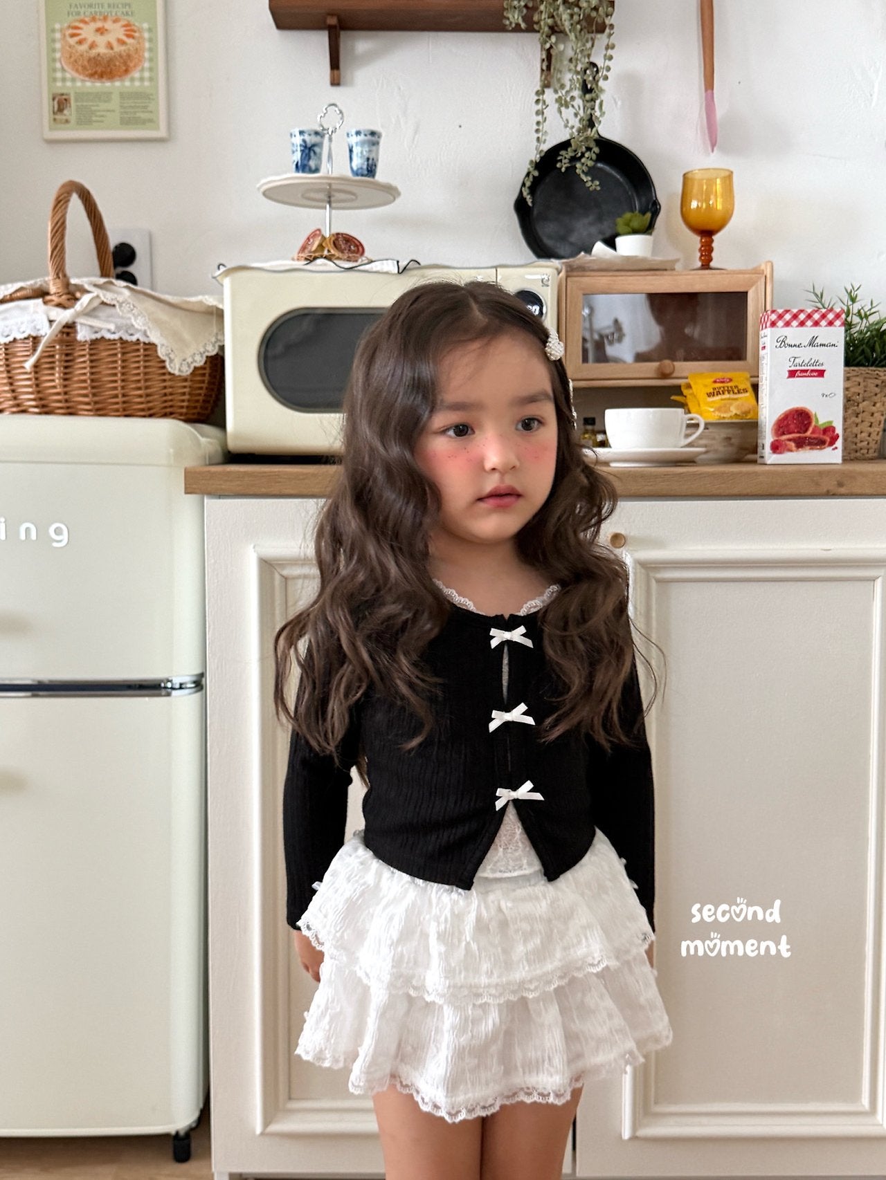 ［second moment］To lace ribbon cardigan