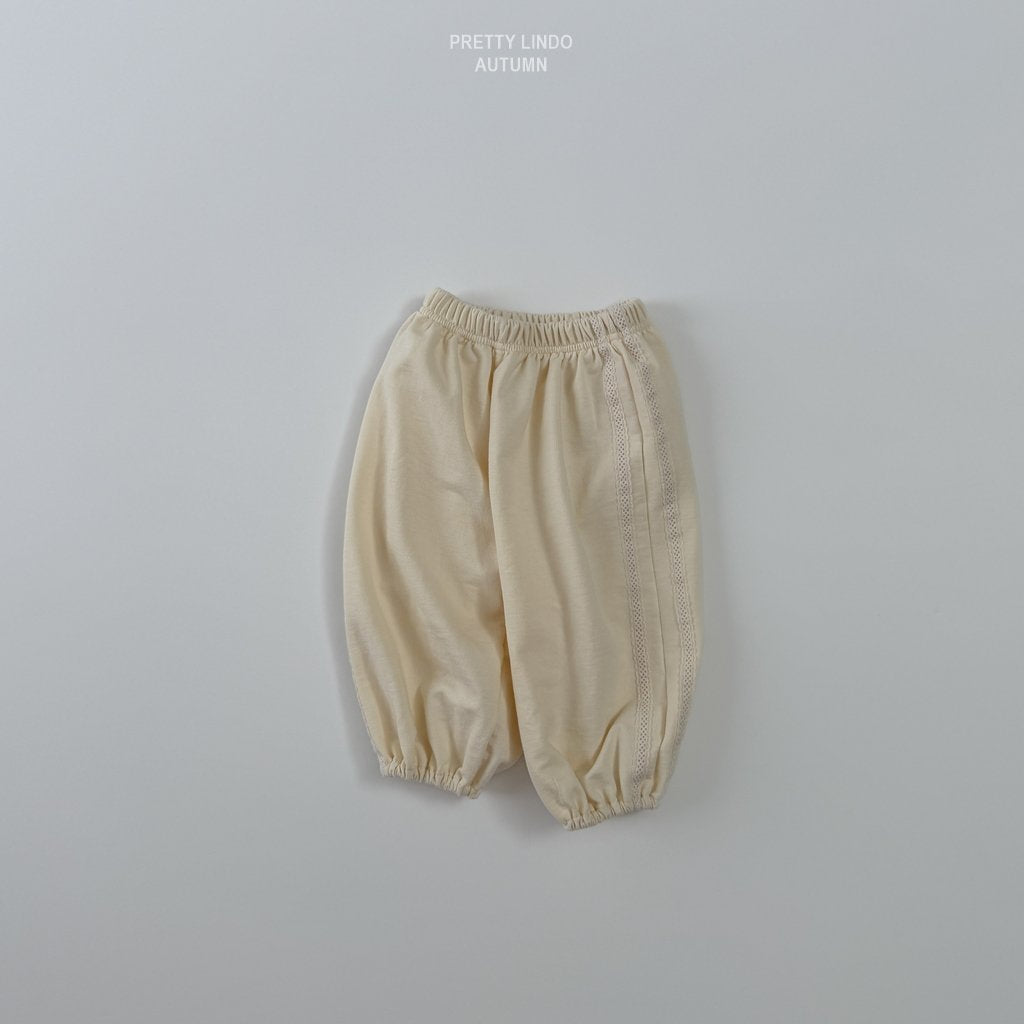 ［LINDO］Tutu lace jogger pants