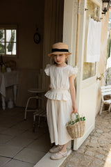 ［perrobebe］Mila frill Setup (cream)