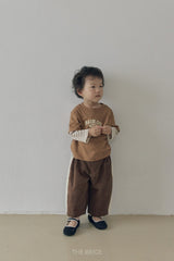 ［The beige］Side-Seam Corduroy Pants