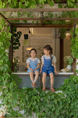 ［OREN］Soleil denim short overalls