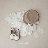 ［mimi market］Flour frill collar tee