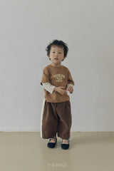 ［The beige］Side-Seam Corduroy Pants