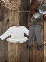 ［marron］Frill lace tops
