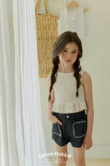 ［Urban Rabbit］Crease frill sleeveless