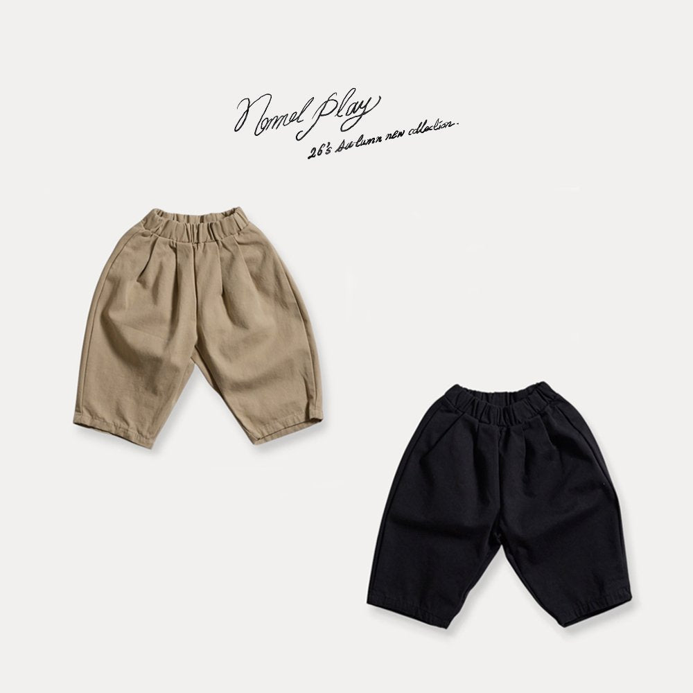 ［normalplay］Tuck Cotton Pants