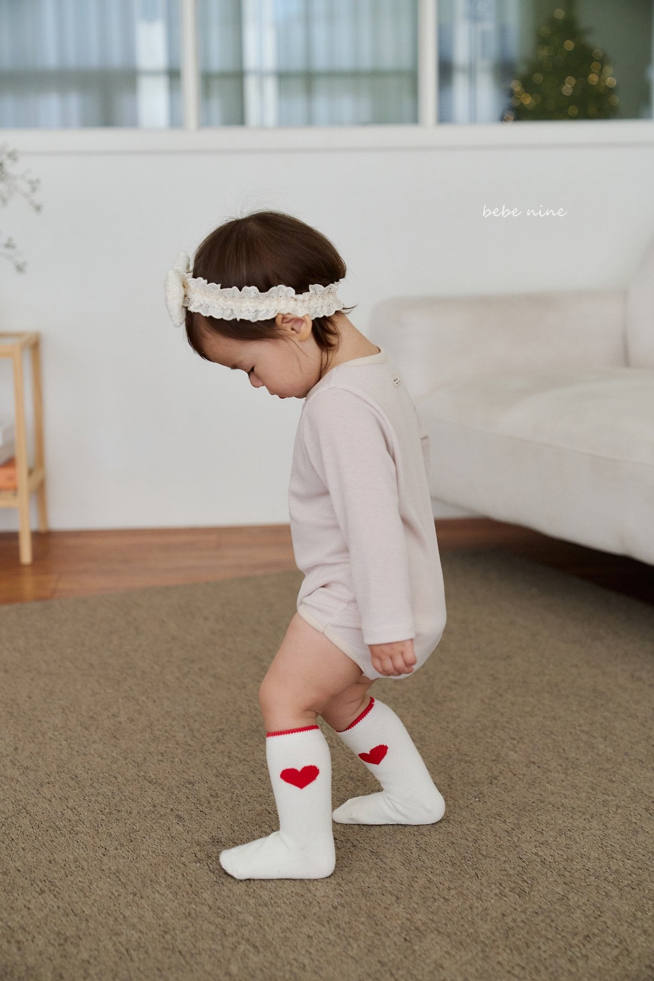 ［bebenine］Nine Heart Knee Socks Set