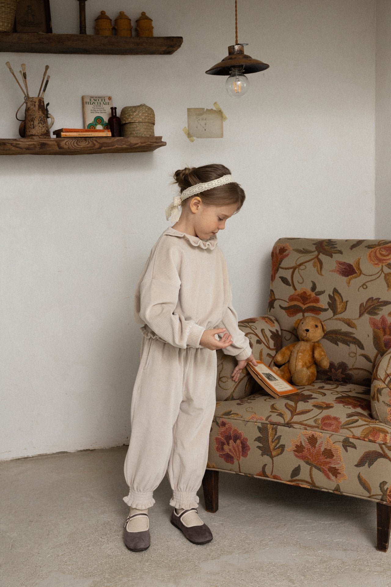 ［perrobebe］Lulu smock set up