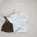 ［mimi market］Flour frill collar tee