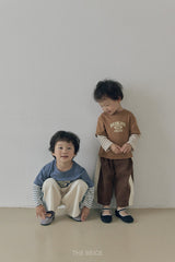 ［The beige］Side-Seam Corduroy Pants