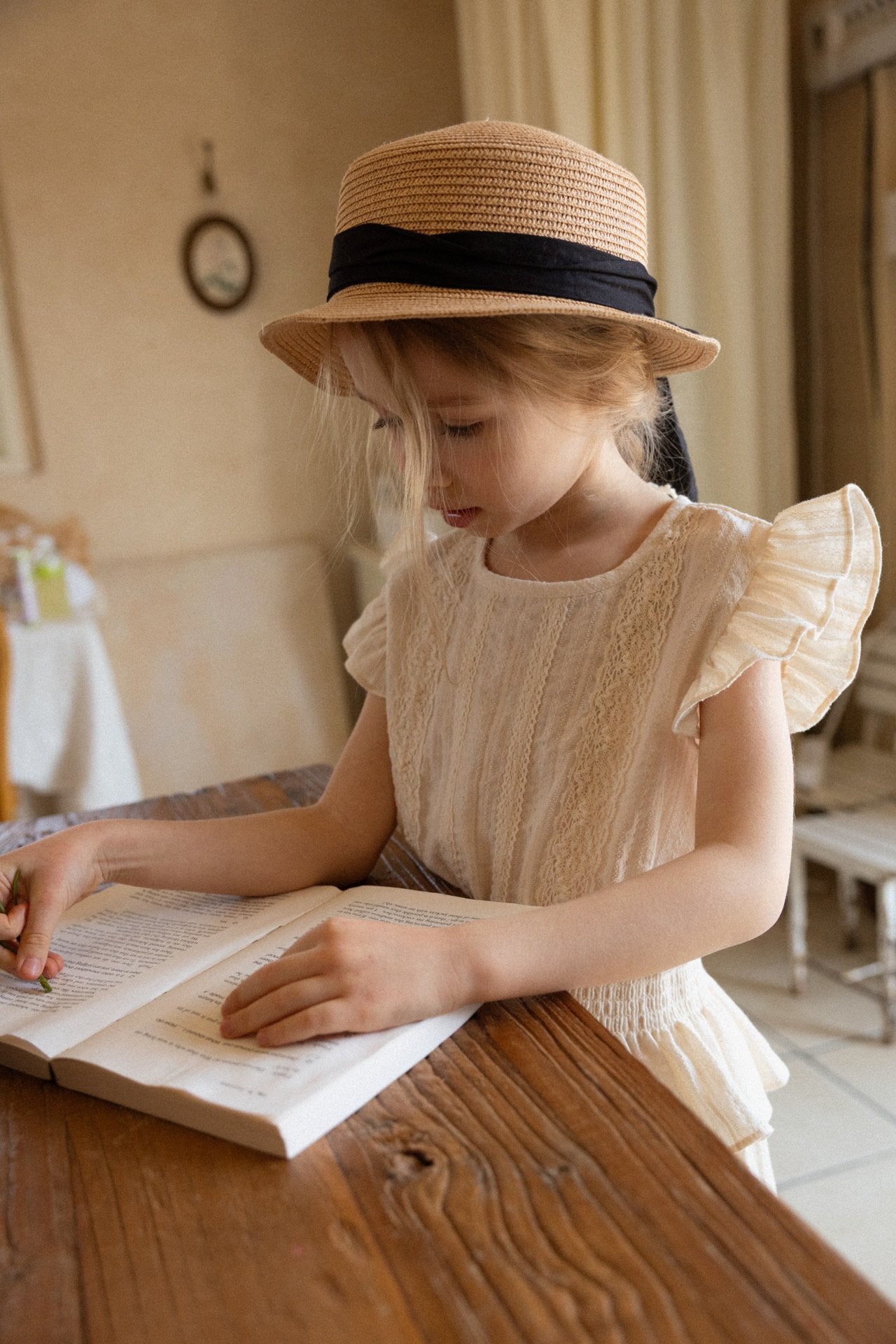 ［perrobebe］Mila frill Setup (cream)