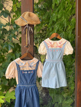 ［OREN］Soleil denim short overalls