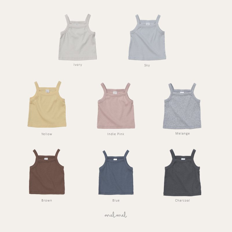 ［melmel］Ribbed camisole
