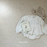 ［mimi market］Shoulder frill blouse
